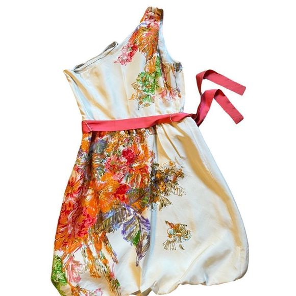 J.Crew Silk lovely Dress. Sz 2  Bubble Skirt - Picture 2 of 12